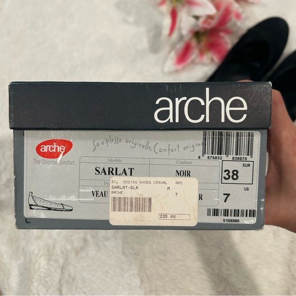 Arche Black Suede Ballet Flats - Picture 9 of 9